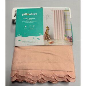 Pillowfort 84" Scallop Blackout Kids' Panel Pink